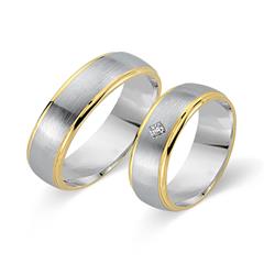 Eheringe 750er Gelb- Weissgold mit Brillant Unkategorisiert online kaufen