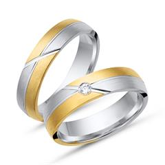Eheringe 750er Gelb- Weissgold mit Diamant Unkategorisiert online kaufen