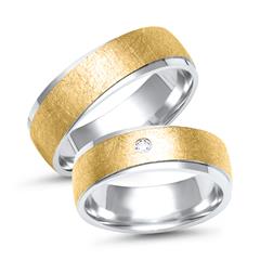 Eheringe 750er Gelb- Weissgold mit Diamant Unkategorisiert online kaufen