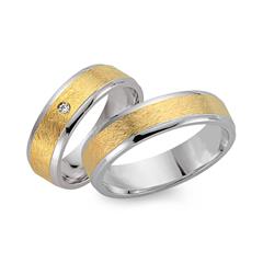 Eheringe 750er Gelb- Weissgold mit Diamant Unkategorisiert online kaufen