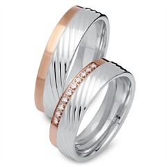 Eheringe 750er Rot- Weissgold 10 Diamanten Unkategorisiert online kaufen