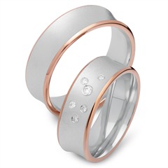 Eheringe 750er Rot- Weissgold 6 Brillanten Unkategorisiert online kaufen