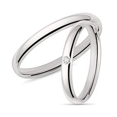 Eheringe aus 585er Weißgold mit Diamant Unkategorisiert online kaufen