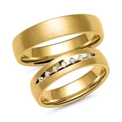 Eheringe aus Gold mit 7 Diamanten Unkategorisiert online kaufen