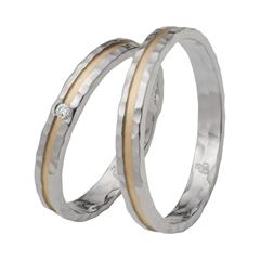 Eheringe aus Weiß- und Gelbgold mit Brillant Unkategorisiert online kaufen