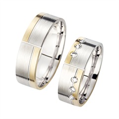 Eheringe Gelb- und Weißgold mit Brillanten Breite 6,5 mm Unkategorisiert online kaufen Eheringe Gelb- und Weißgold mit Brillanten Breite 6,5 mm Unkategorisiert online kaufen