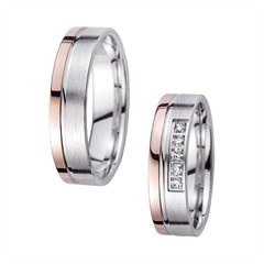 Eheringe Rot- und Weißgold mit Brillanten Breite 5,5 mm Unkategorisiert online kaufen