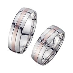 Eheringe Rot- und Weißgold mit Brillanten Breite 6 mm Unkategorisiert online kaufen