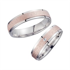 Eheringe Rot- und Weißgold mit Diamant Breite 5 mm Unkategorisiert online kaufen Eheringe Rot- und Weißgold mit Diamant Breite 5 mm Unkategorisiert online kaufen