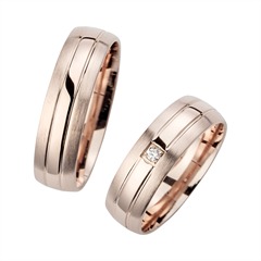 Eheringe Rotgold mit Diamant Breite 6 mm Unkategorisiert online kaufen