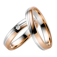 Eheringe Weiß- / Rotgold 4mm Unkategorisiert online kaufen