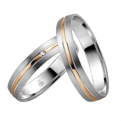 Eheringe Weiß- und Rotgold 4mm Unkategorisiert online kaufen