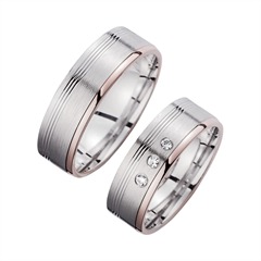 Eheringe Weißgold mit Brillanten Breite 6,5 mm Unkategorisiert online kaufen