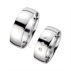 Eheringe Weißgold mit Brillanten Breite 7 mm Unkategorisiert online kaufen