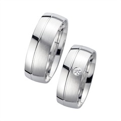 Eheringe Weißgold mit Diamant Breite 7 mm Unkategorisiert online kaufen