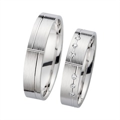 Eheringe Weißgold mit Diamanten Breite 4,5 mm Unkategorisiert online kaufen