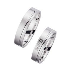 Eheringe Weißgold mit Diamanten Breite 5 mm Unkategorisiert online kaufen