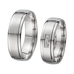 Eheringe Weißgold mit Diamanten Breite 6 mm Unkategorisiert online kaufen