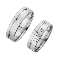 Eheringe Weißgold mit Diamanten Breite 6 mm Unkategorisiert online kaufen