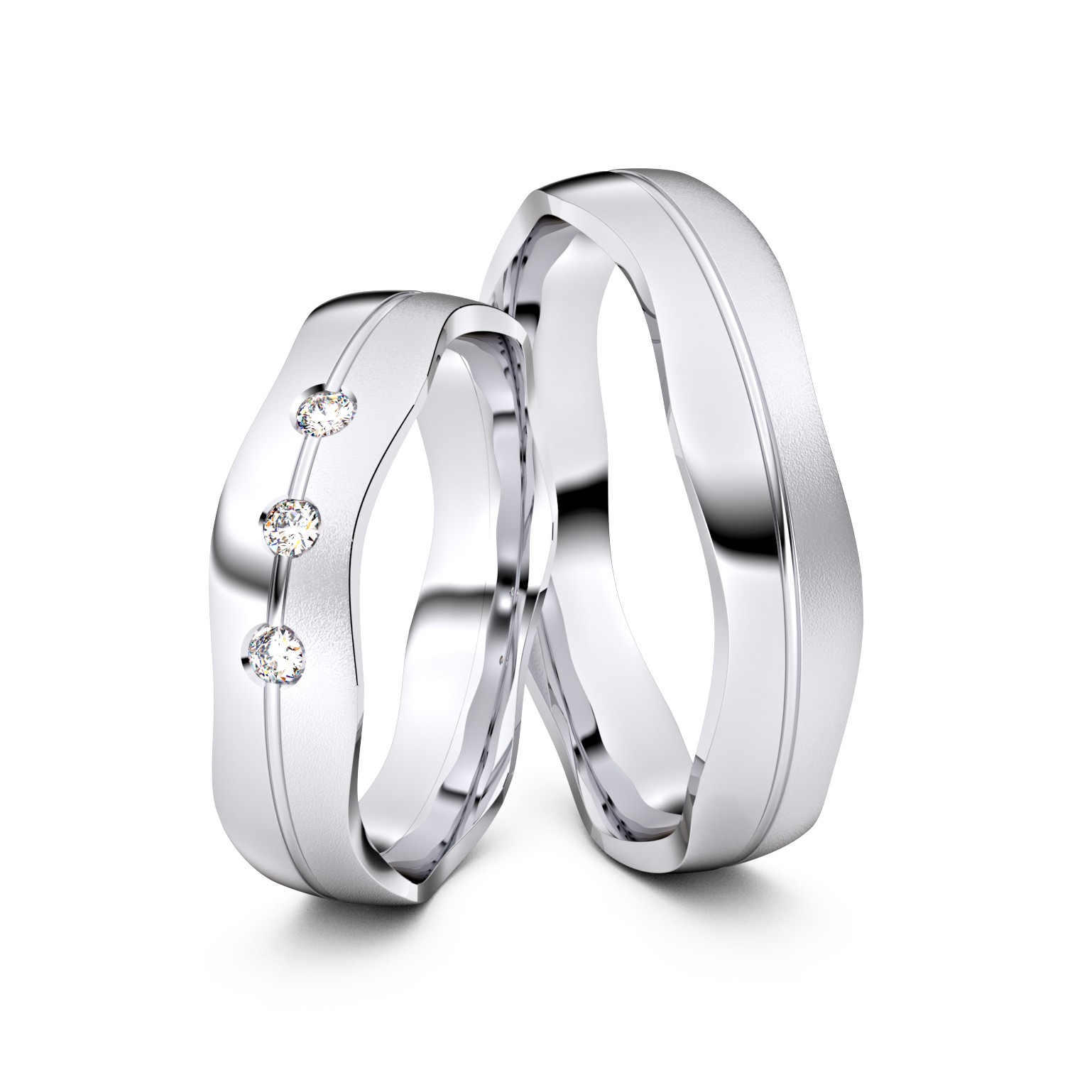 Eheringe Wide Wavy 925er Silber Unkategorisiert online kaufen