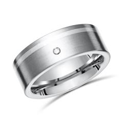 Exklusiver Ring Titan Einlage Silber & Diamant Unkategorisiert online kaufen