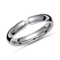 Exklusiver Titan-Spannring mit Diamant 0,05 ct. Unkategorisiert online kaufen