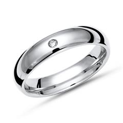 Glänzender Ring Titan in 4mm Breite mit Diamant Unkategorisiert online kaufen