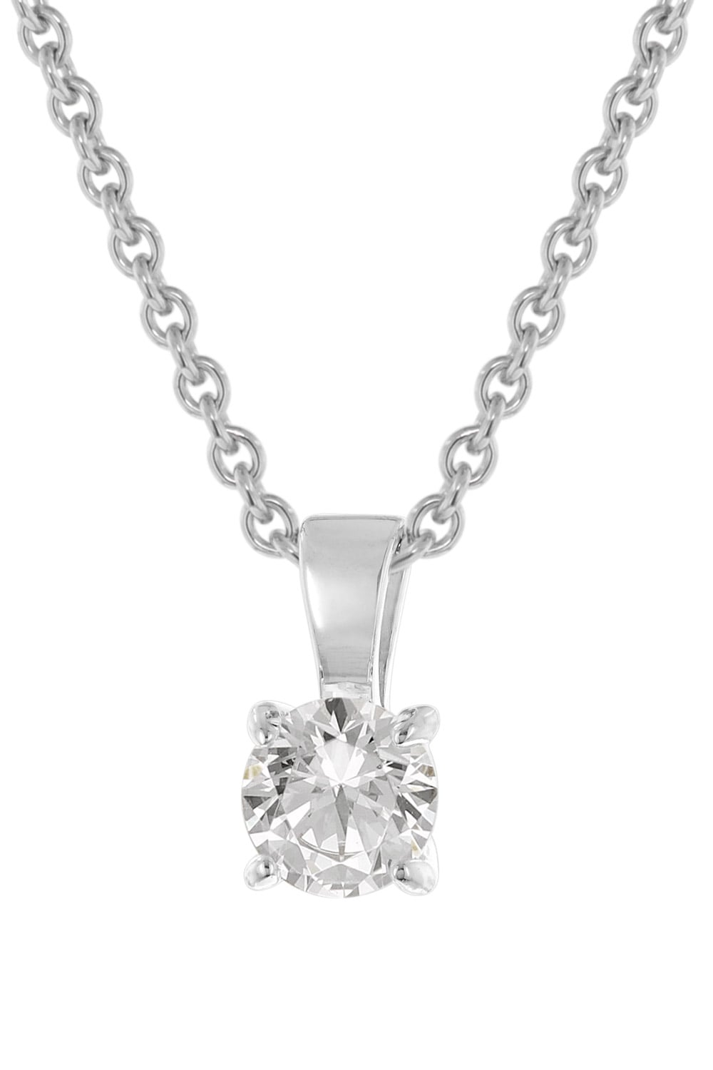 GLIZZ GL1071-45 Lab Grown Diamant Anhänger 0,50 ct Weißgold an Silber-Kette Unkategorisiert online kaufen