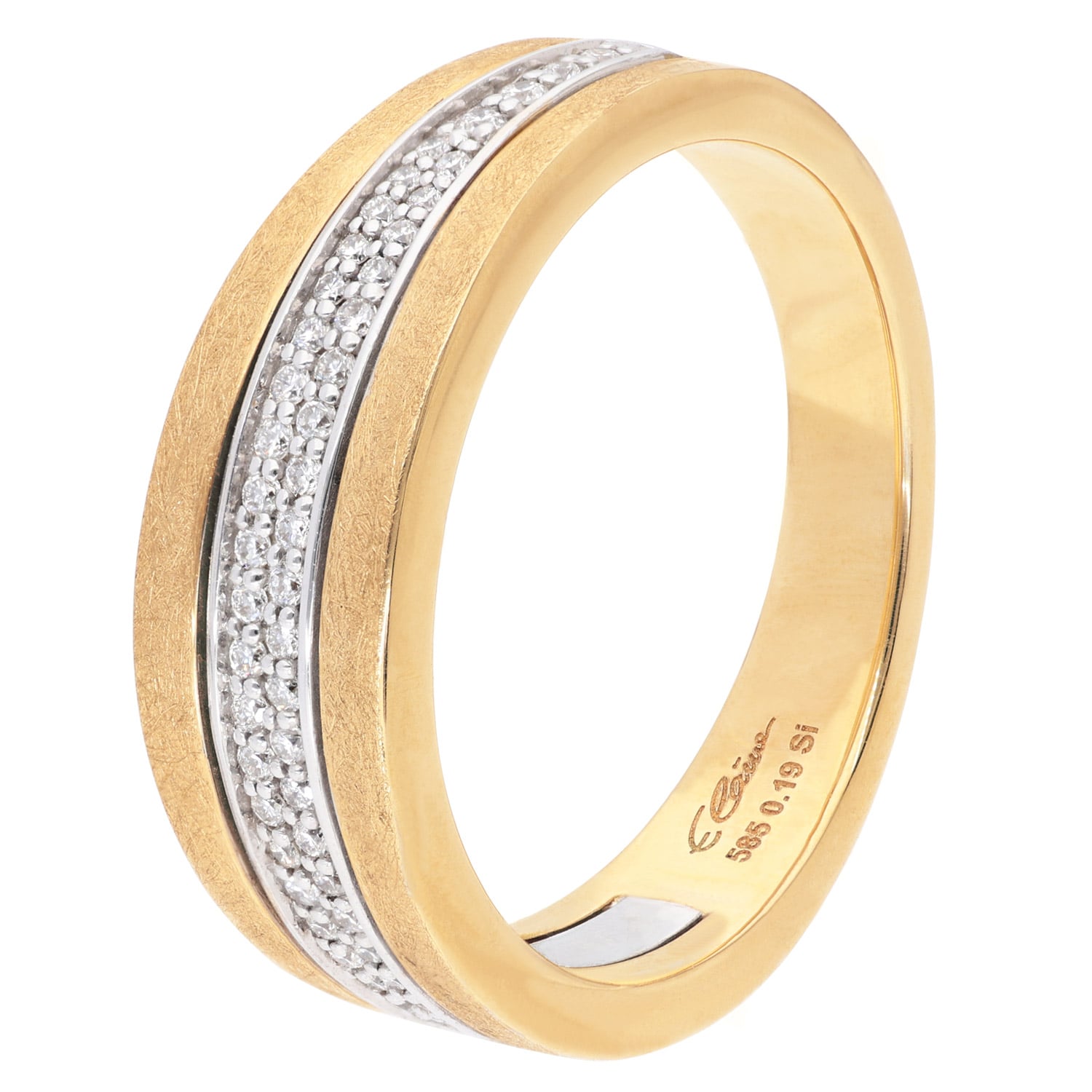 GLIZZ GL1672 Damenring Gold 585 Bicolor Brillantring Unkategorisiert online kaufen