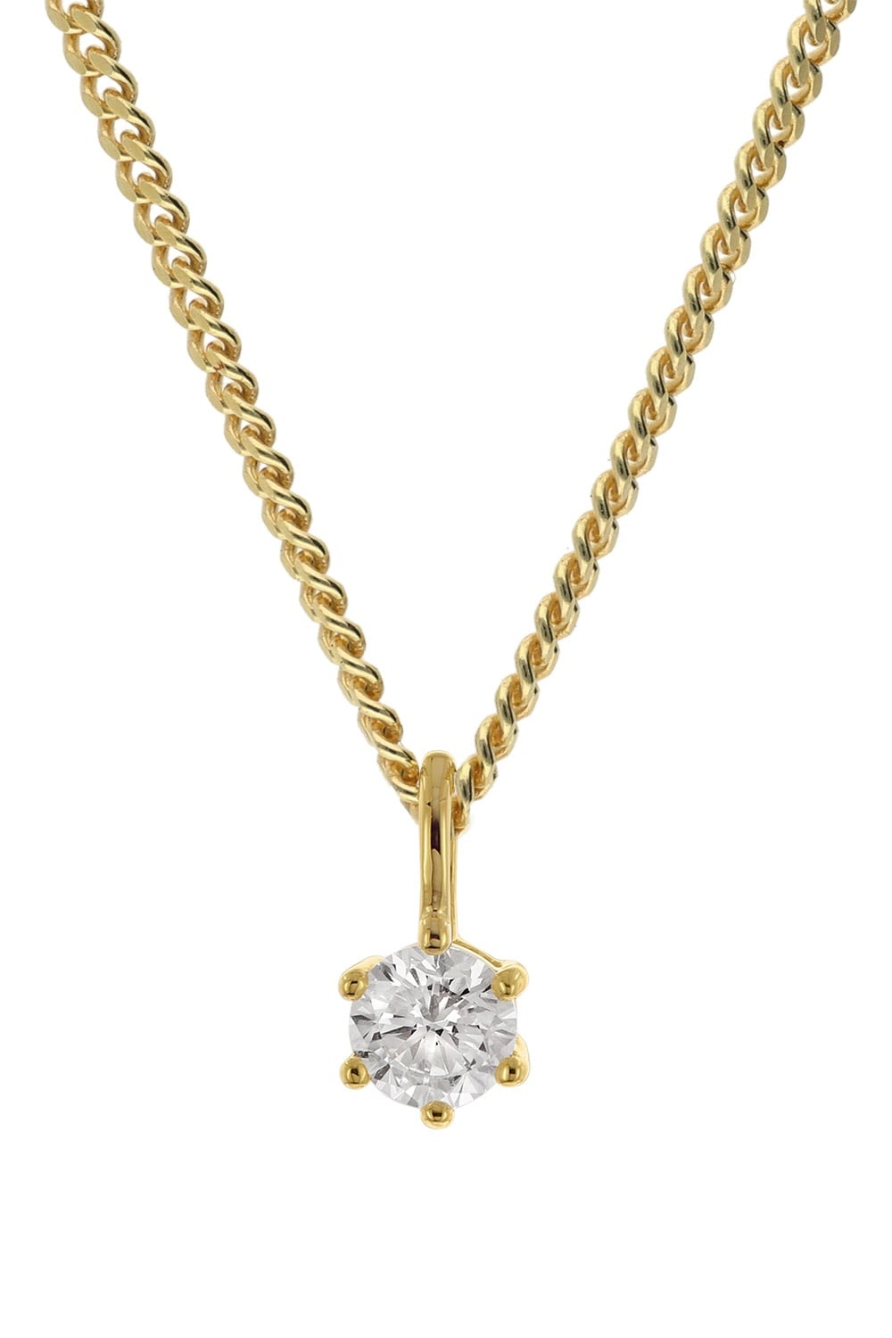 GLIZZ GL8647 Damen-Anhänger Lab Grown Diamant 0,2 ct. Gold 333 mit Halskette Unkategorisiert online kaufen