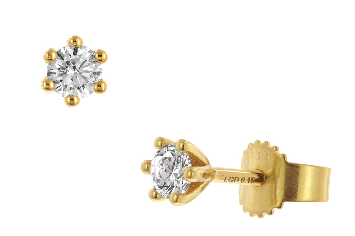 GLIZZ GL8649 Lab Grown Diamant-Ohrringe 0,3 ct. Gold 333 Brillant Ohrstecker Unkategorisiert online kaufen