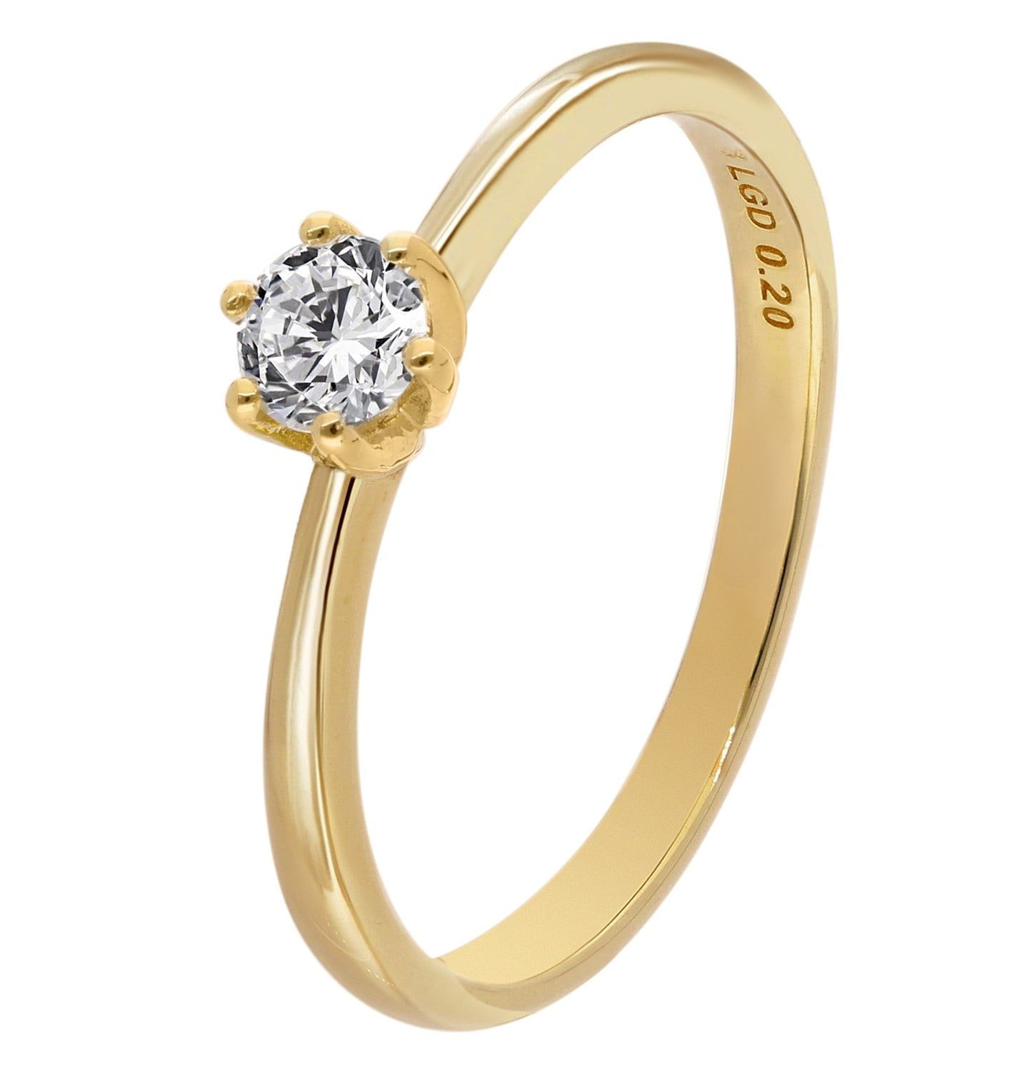 GLIZZ GL8664 Damenring mit Lab Grown Diamant 0,20 ct. Gold 333 Brillantring Unkategorisiert online kaufen