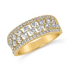 Goldener Diamantring für Damen, gravierbar Unkategorisiert online kaufen