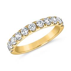 Goldener Half Eternity Ring mit lab-grown Diamanten Unkategorisiert online kaufen