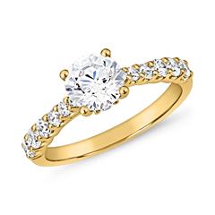 Goldener Verlobungsring mit Diamanten für Damen Unkategorisiert online kaufen