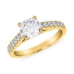 Goldener Verlobungsring mit lab grown Brillanten Unkategorisiert online kaufen