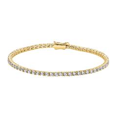 Goldenes Tennisarmband mit Diamanten Unkategorisiert Produktbild
