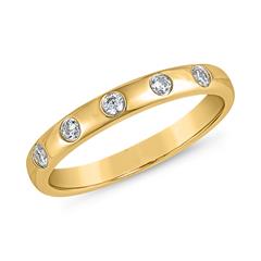 Goldring mit Brillanten für Damen, gravierbar Unkategorisiert online kaufen