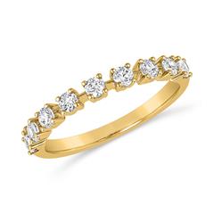 Goldring mit Diamanten in Krappenfassungen Unkategorisiert online kaufen