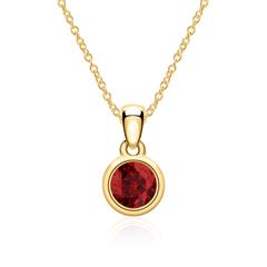 Granat Kette aus 14 Karat Gelbgold Unkategorisiert online kaufen