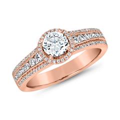 Gravierbarer Diamantring aus Roségold für Damen Unkategorisiert online kaufen