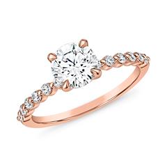 Gravierbarer lab grown Diamantring aus Roségold Unkategorisiert online kaufen