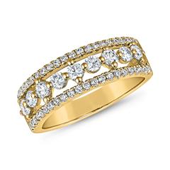 Gravierbarer Ring für Damen aus Gelbgold mit Brillanten Unkategorisiert online kaufen