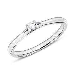 Gravur Ring aus 585er Weißgold mit Diamant Unkategorisiert online kaufen