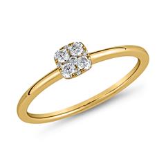 Gravurring aus Gelbgold mit lab grown Diamanten Unkategorisiert online kaufen