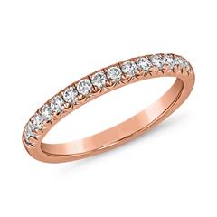 Half-Eternity Diamantring aus Roségold, gravierbar Unkategorisiert online kaufen