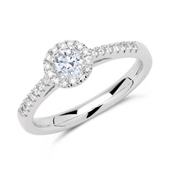 Halo Ring 585er Weißgold mit Brillanten Unkategorisiert online kaufen Halo Ring 585er Weißgold mit Brillanten Unkategorisiert online kaufen