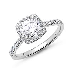 Halo Ring 750er Weißgold mit Brillanten Unkategorisiert online kaufen