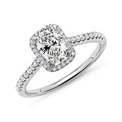 Halo Ring 950er Platin mit Diamanten Unkategorisiert online kaufen