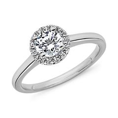 Halo Ring mit lab grown Diamanten, Weißgold oder Platin Unkategorisiert online kaufen